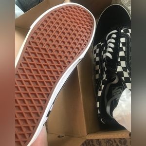 Checkerd Vans New Size 11